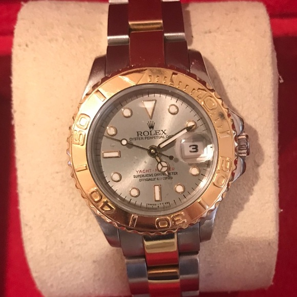 Ladies Rolex Yacht Master 2 Tone Platinum face - Picture 2 of 5